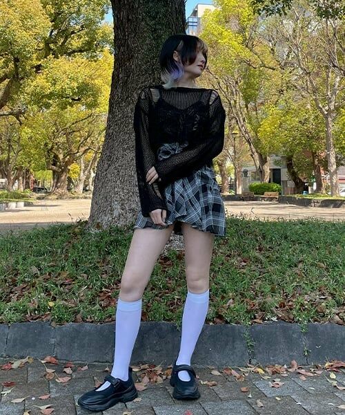 Mi-je / ミジェ ニット・セーター | ダメージメッシュニット【韓国ファッション】 | 詳細14