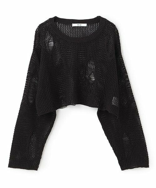 Mi-je / ミジェ ニット・セーター | ダメージメッシュニット【韓国ファッション】 | 詳細3
