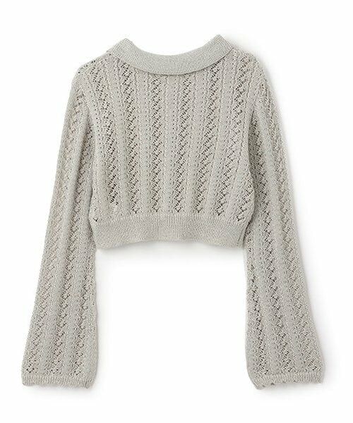 Mi-je / ミジェ ニット・セーター | 透かし編みポロカーディガン【韓国ファッション】 | 詳細8