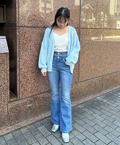 Mi-je / ミジェ ニット・セーター | モチーフ刺しゅうカーディガン【韓国ファッション】 | 詳細15