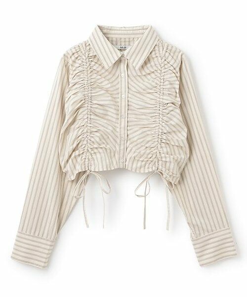 Mi-je / ミジェ シャツ・ブラウス | シャーリングリボンブラウス【韓国ファッション】 | 詳細1
