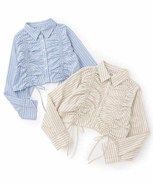 Mi-je / ミジェ シャツ・ブラウス | シャーリングリボンブラウス【韓国ファッション】 | 詳細13