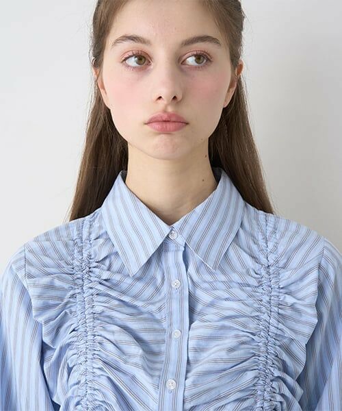 Mi-je / ミジェ シャツ・ブラウス | シャーリングリボンブラウス【韓国ファッション】 | 詳細6