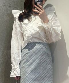 Mi-je / ミジェ シャツ・ブラウス | クロスフリルブラウス【韓国ファッション】