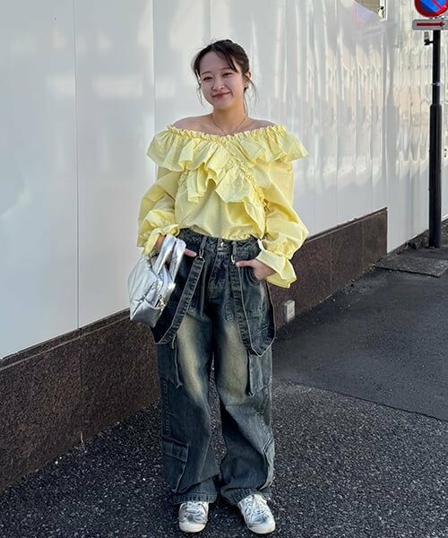 Mi-je / ミジェ シャツ・ブラウス | クロスフリルブラウス【韓国ファッション】 | 詳細13