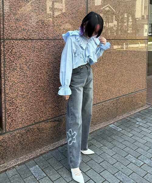 Mi-je / ミジェ シャツ・ブラウス | クロスフリルブラウス【韓国ファッション】 | 詳細14