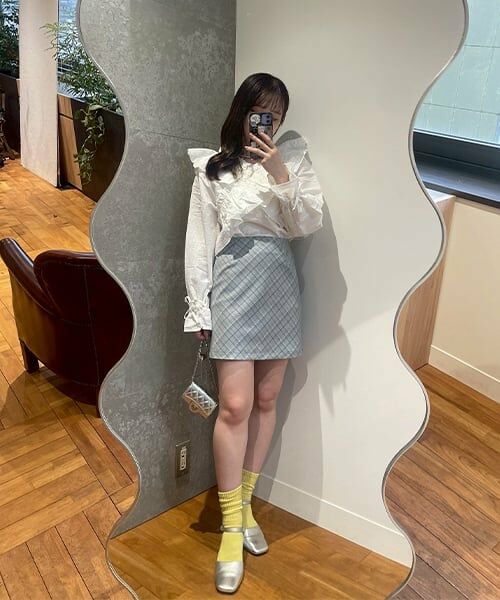 Mi-je / ミジェ シャツ・ブラウス | クロスフリルブラウス【韓国ファッション】 | 詳細15