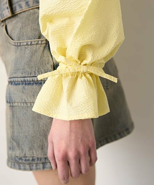 Mi-je / ミジェ シャツ・ブラウス | クロスフリルブラウス【韓国ファッション】 | 詳細7