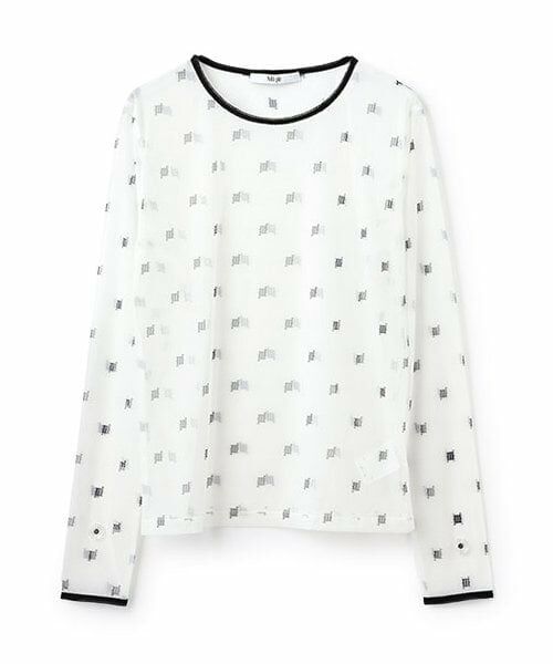 Mi-je / ミジェ Tシャツ | モノグラムシアーインナー【韓国ファッション】 | 詳細1