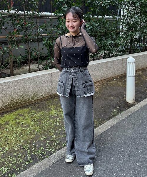 Mi-je / ミジェ Tシャツ | モノグラムシアーインナー【韓国ファッション】 | 詳細13