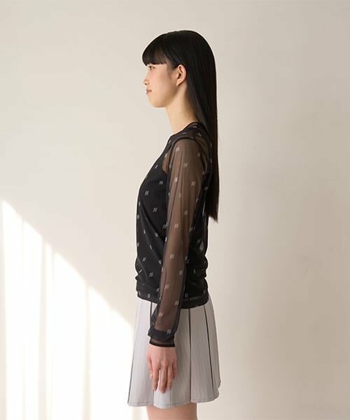 Mi-je / ミジェ Tシャツ | モノグラムシアーインナー【韓国ファッション】 | 詳細3