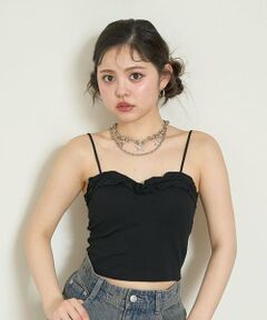 Mi-je / ミジェ Tシャツ | フリルキャミソール【韓国ファッション】