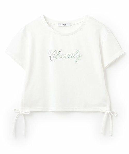 Mi-je / ミジェ Tシャツ | ViVi9月号掲載ストーンロゴ半袖Tシャツ【韓国ファッション】 | 詳細3