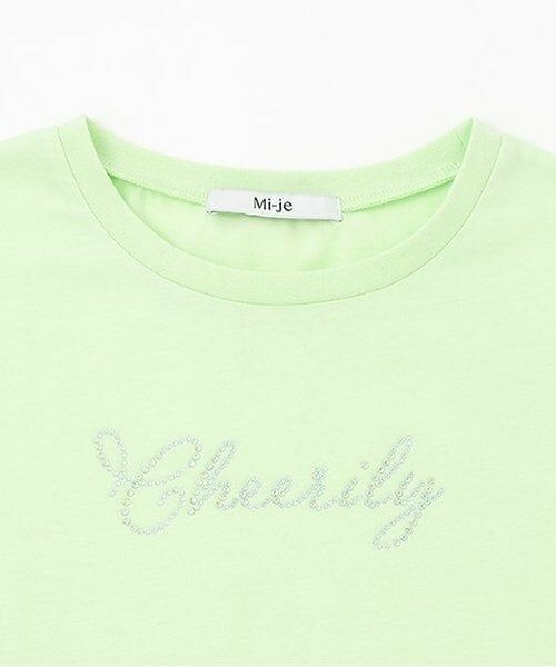 Mi-je / ミジェ Tシャツ | ViVi9月号掲載ストーンロゴ半袖Tシャツ【韓国ファッション】 | 詳細7