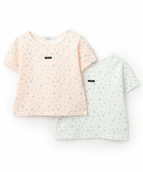 Mi-je / ミジェ Tシャツ | 小花柄ワッフル半袖Tシャツ【韓国ファッション】 | 詳細11