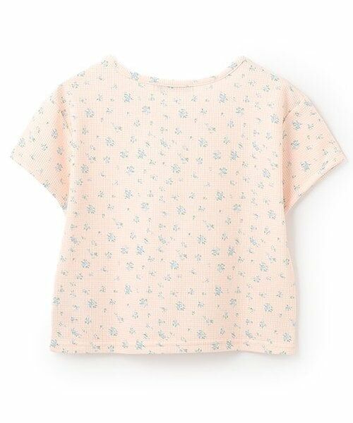 Mi-je / ミジェ Tシャツ | 小花柄ワッフル半袖Tシャツ【韓国ファッション】 | 詳細4