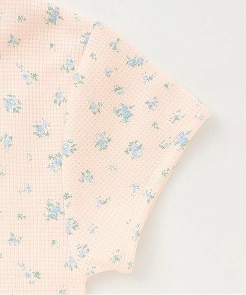 Mi-je / ミジェ Tシャツ | 小花柄ワッフル半袖Tシャツ【韓国ファッション】 | 詳細7