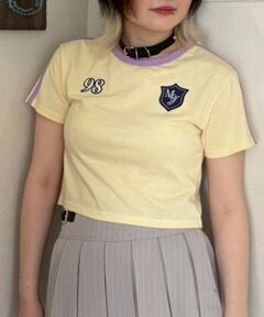 Mi-je / ミジェ Tシャツ | ラインコンパクト半袖Tシャツ【韓国ファッション】