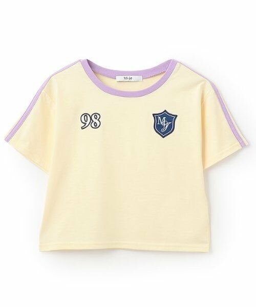 Mi-je / ミジェ Tシャツ | ラインコンパクト半袖Tシャツ【韓国ファッション】 | 詳細3