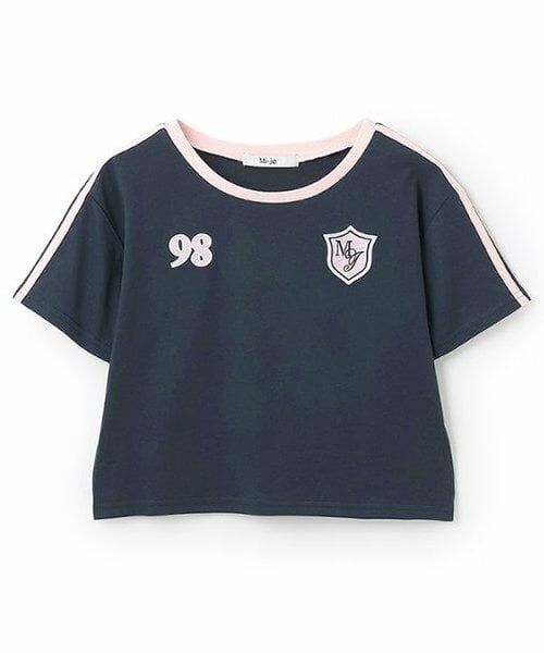 Mi-je / ミジェ Tシャツ | ラインコンパクト半袖Tシャツ【韓国ファッション】 | 詳細4