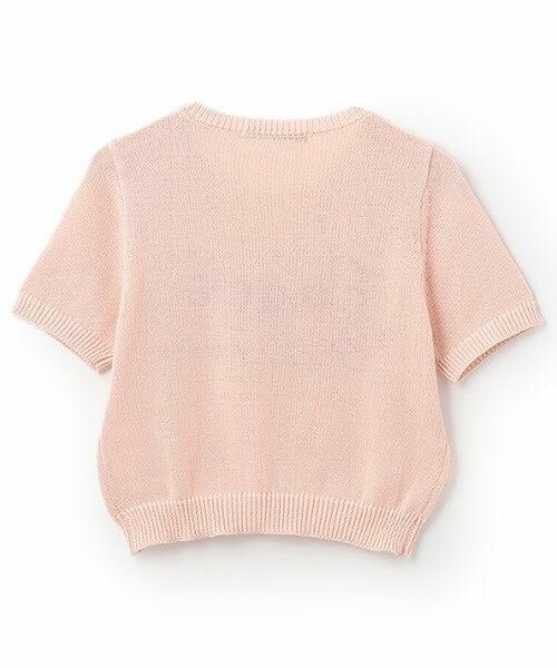 Mi-je / ミジェ ニット・セーター | チェーン刺しゅうロゴ半袖ニット【韓国ファッション】 | 詳細4