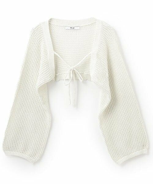 Mi-je / ミジェ ニット・セーター | メッシュリボンカーディガン【韓国ファッション】 | 詳細2