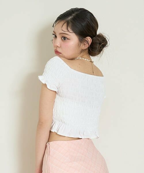 Mi-je / ミジェ Tシャツ | ストロベリーシャーリングトップス【韓国ファッション】 | 詳細1