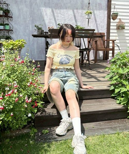 Mi-je / ミジェ Tシャツ | ストロベリーシャーリングトップス【韓国ファッション】 | 詳細13