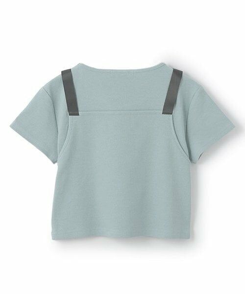 Mi-je / ミジェ Tシャツ | ビスチェレイヤード風半袖テレコ【韓国ファッション】 | 詳細4