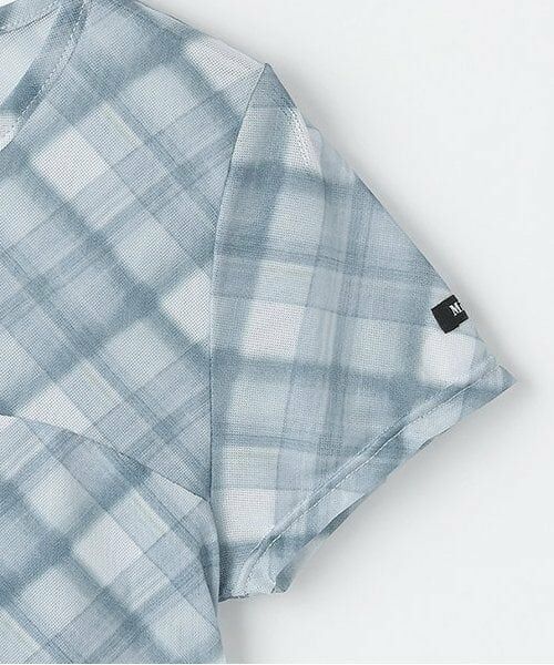 Mi-je / ミジェ Tシャツ | チェックシアー半袖インナー【韓国ファッション】 | 詳細6