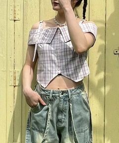 Mi-je / ミジェ シャツ・ブラウス | オフショルベルトブラウス【韓国ファッション】