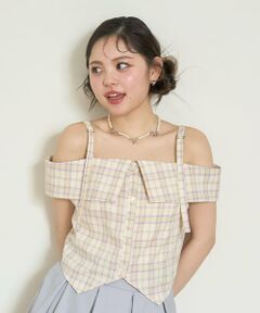 Mi-je / ミジェ シャツ・ブラウス | オフショルベルトブラウス【韓国ファッション】