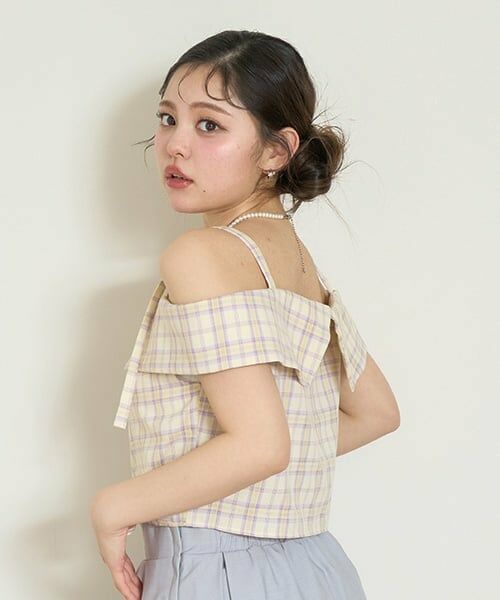 Mi-je / ミジェ シャツ・ブラウス | オフショルベルトブラウス【韓国ファッション】 | 詳細1
