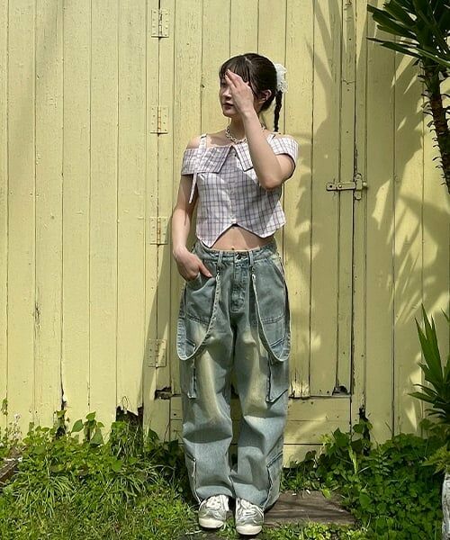 Mi-je / ミジェ シャツ・ブラウス | オフショルベルトブラウス【韓国ファッション】 | 詳細12