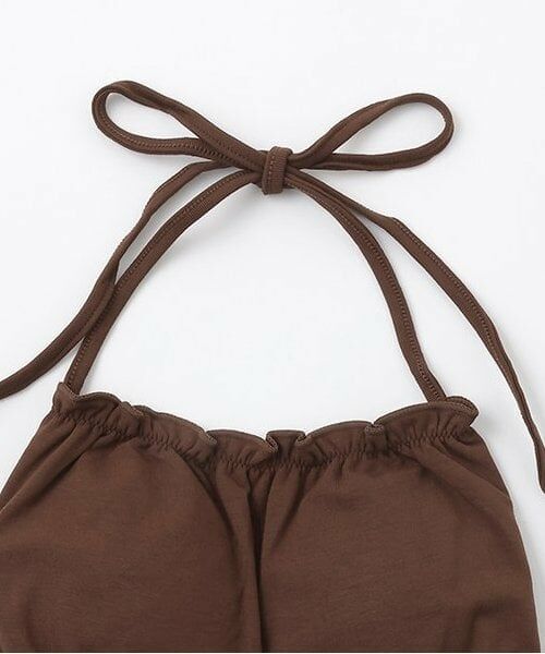 Mi-je / ミジェ Tシャツ | ギャザーホルターブラトップ【韓国ファッション】 | 詳細6