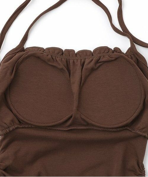 Mi-je / ミジェ Tシャツ | ギャザーホルターブラトップ【韓国ファッション】 | 詳細8