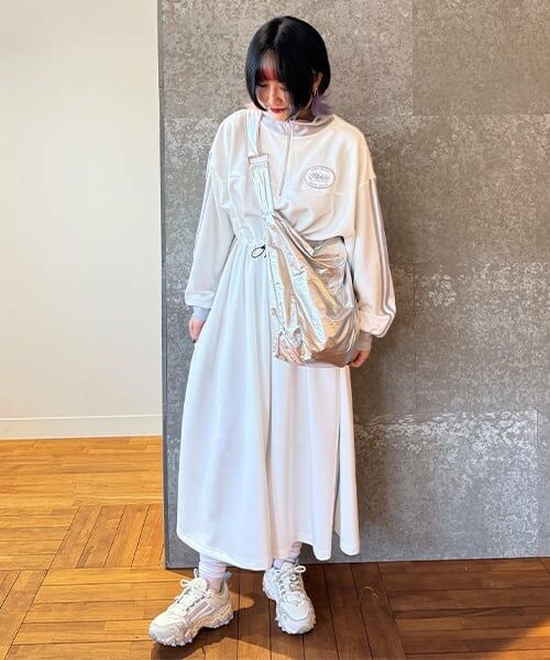 Mi-je / ミジェ ミニ丈・ひざ丈ワンピース | トラックワンピース【韓国ファッション】 | 詳細16