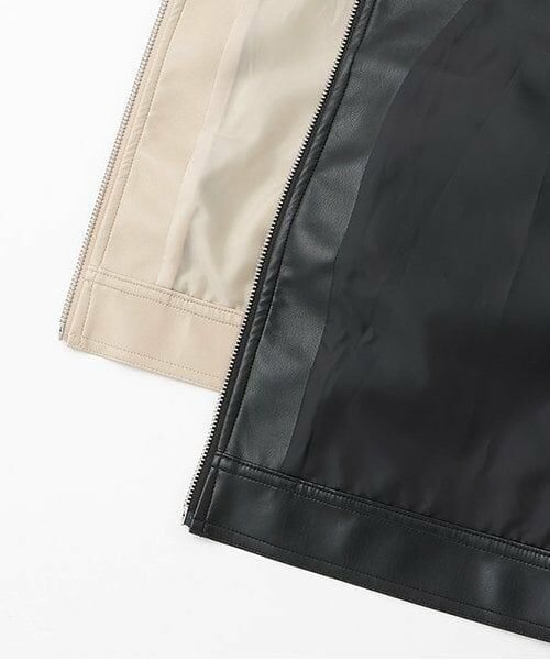 Mi-je / ミジェ ブルゾン | コンパクトレザージャケット【韓国ファッション】 | 詳細11