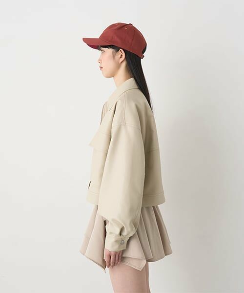 Mi-je / ミジェ ブルゾン | コンパクトレザージャケット【韓国ファッション】 | 詳細3