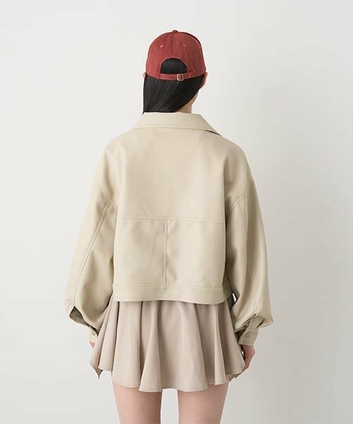 Mi-je / ミジェ ブルゾン | コンパクトレザージャケット【韓国ファッション】 | 詳細4