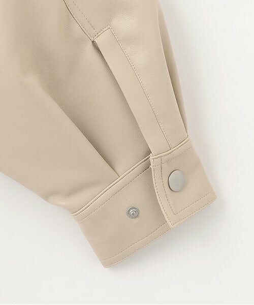 Mi-je / ミジェ ブルゾン | コンパクトレザージャケット【韓国ファッション】 | 詳細9