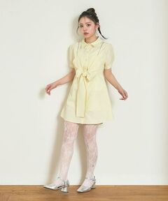 Mi-je / ミジェ ミニ丈・ひざ丈ワンピース | ビスチェつきシャツワンピース【韓国ファッション】