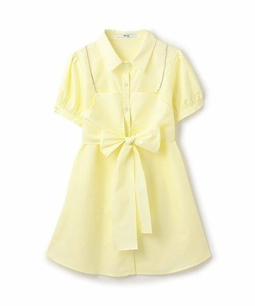 Mi-je / ミジェ ミニ丈・ひざ丈ワンピース | ビスチェつきシャツワンピース【韓国ファッション】 | 詳細2