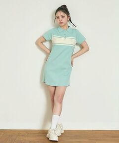 Mi-je / ミジェ ミニ丈・ひざ丈ワンピース | ニットポロワンピース【韓国ファッション】