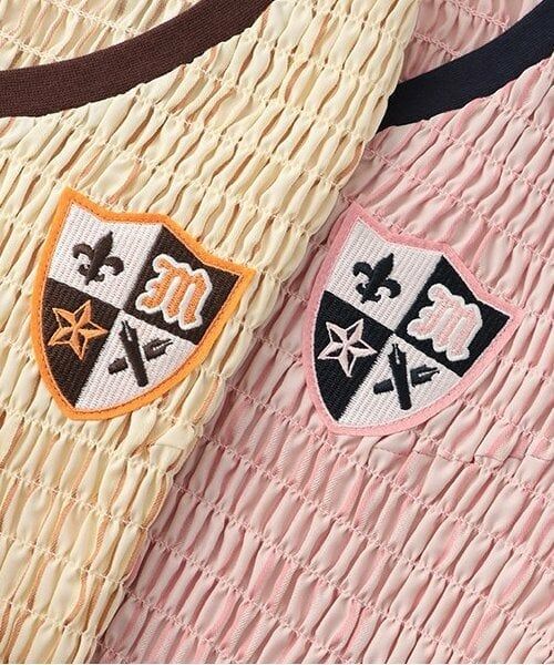 Mi-je / ミジェ ミニ丈・ひざ丈ワンピース | ギャザーロゴワンピース【韓国ファッション】 | 詳細9