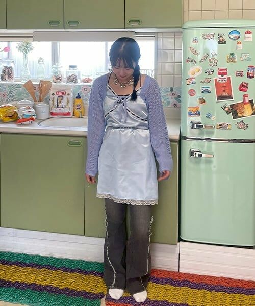 Mi-je / ミジェ ミニ丈・ひざ丈ワンピース | ランジェリー風キャミワンピース【韓国ファッション】 | 詳細12