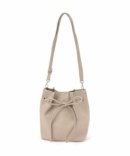 Mi-je / ミジェ ショルダーバッグ | リボン巾着ショルダー【韓国ファッション】（ベージュ）