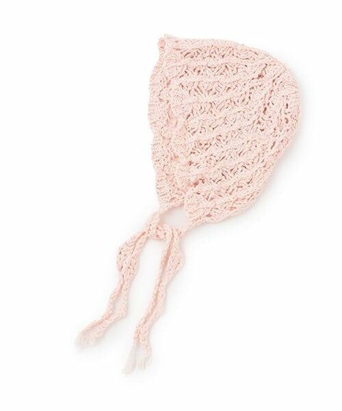 Mi-je / ミジェ ニットキャップ | ミックスカラーバブーシュカ【韓国ファッション】（ピンク）