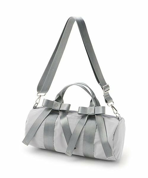 Mi-je / ミジェ ショルダーバッグ | リボンつき2WAYボストン【韓国ファッション】（グレー）