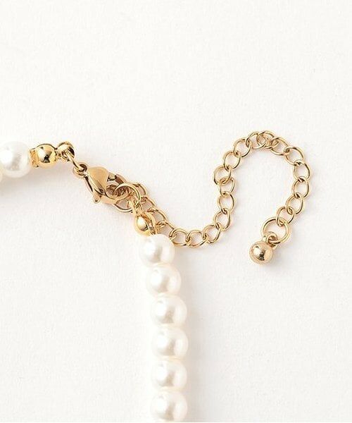 Mi-je / ミジェ ネックレス・ペンダント・チョーカー | リボンつきパールネックレス【韓国ファッション】 | 詳細1